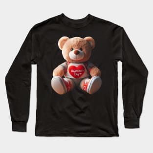 Valentine Teddy Bear Long Sleeve T-Shirt